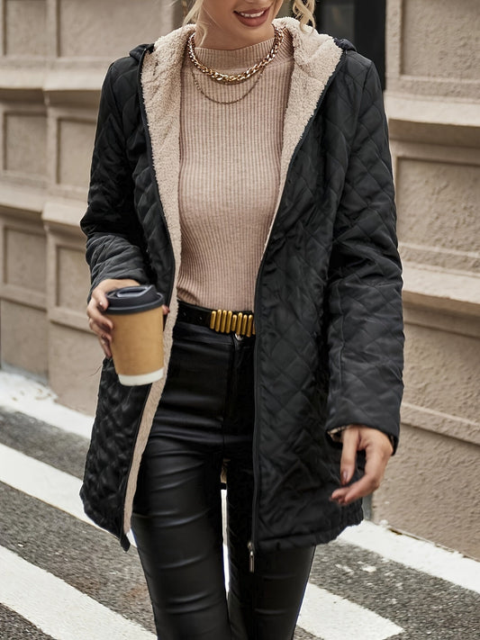 Manteau Femme Hiver Doublé Zippé et Imperméable - PanierRoyale