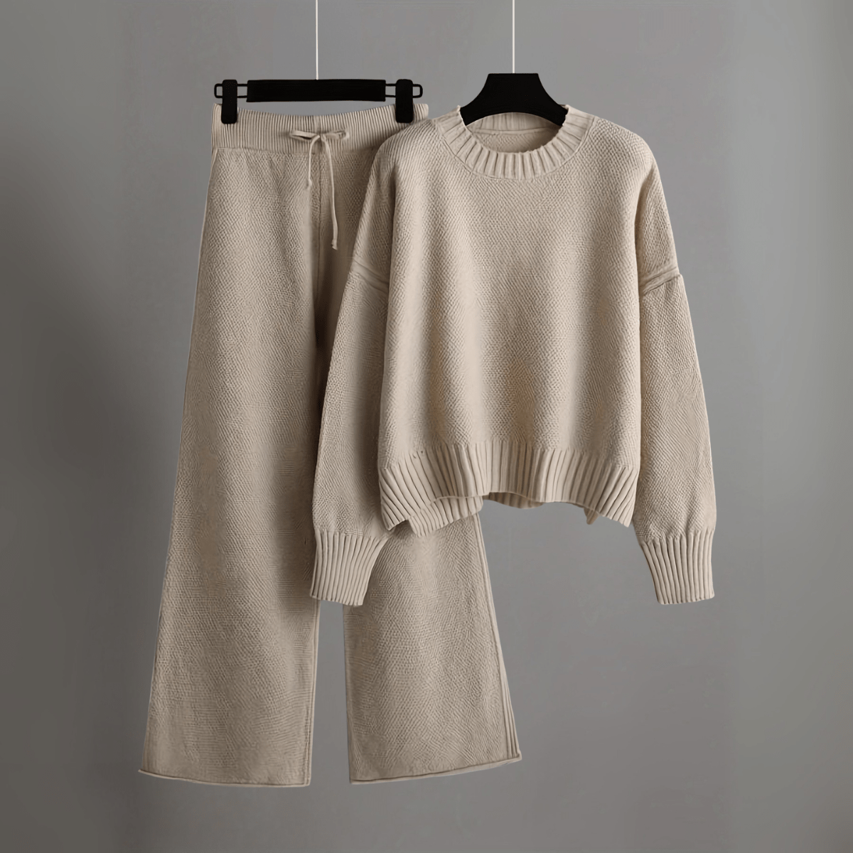 Tenue Décontractée Femme 2 Pièces - Pull et Pantalon Sport Chic Polyester Durable