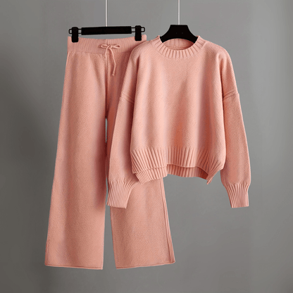 Tenue Décontractée Femme 2 Pièces - Pull et Pantalon Sport Chic Polyester Durable