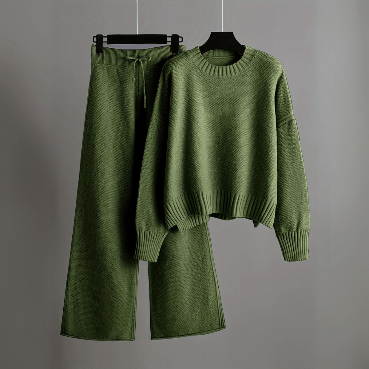 Tenue Décontractée Femme 2 Pièces - Pull et Pantalon Sport Chic Polyester Durable