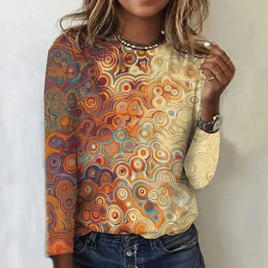 Blouse Femme Boho Imprimée Floral Élégante - PanierRoyale