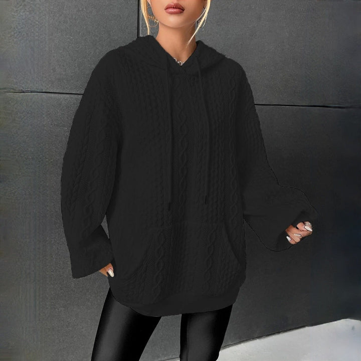 Pull Col Rond Fleur Doux Hiver - vue 2
