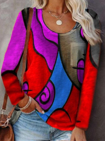 Blouse femme chic à manches longues élégante
