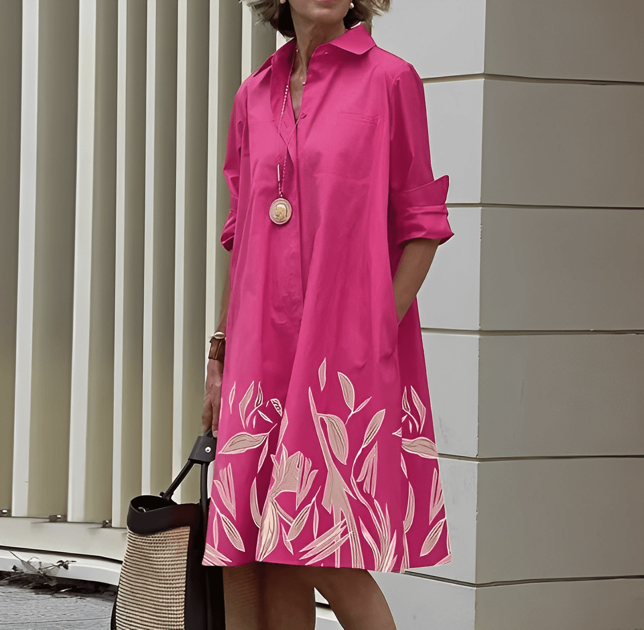 Robe femme mi-longue chic et élégante