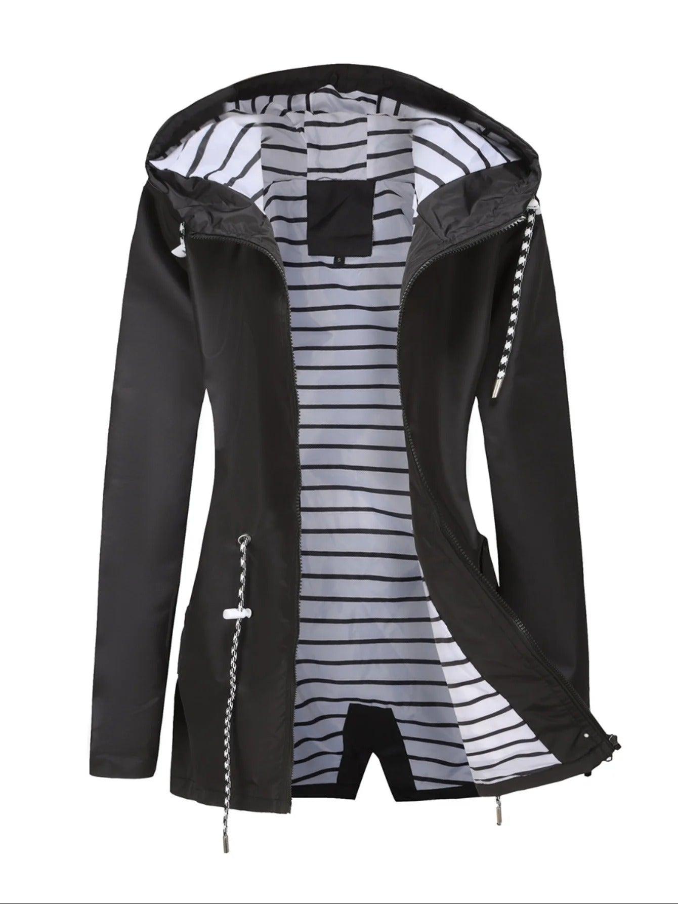 Veste Imperméable Femme Légère avec Capuche pour Automne - PanierRoyale