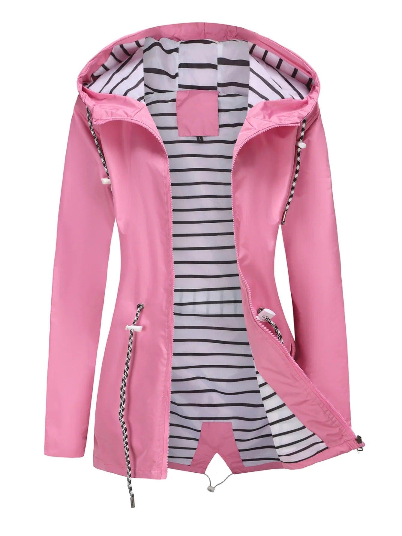 Veste Imperméable Femme Légère avec Capuche pour Automne