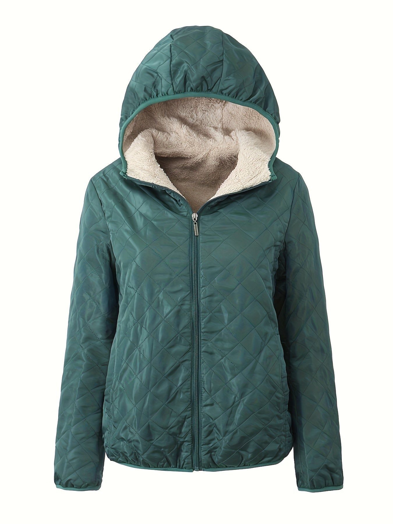 Veste Doudoune Capuche Femme Fermeture Éclair - PanierRoyale