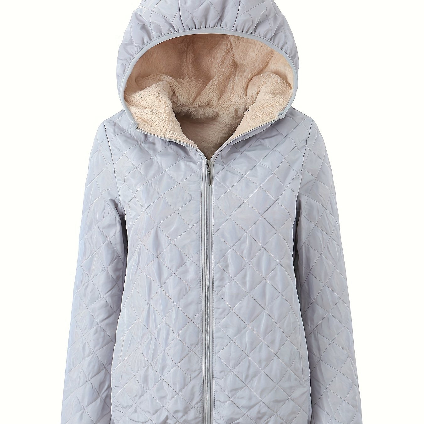 Veste Doudoune Capuche Femme Fermeture Éclair