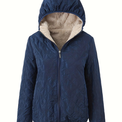 Veste Matelassée À Capuche Pour Femme | Avec Fermeture Éclair