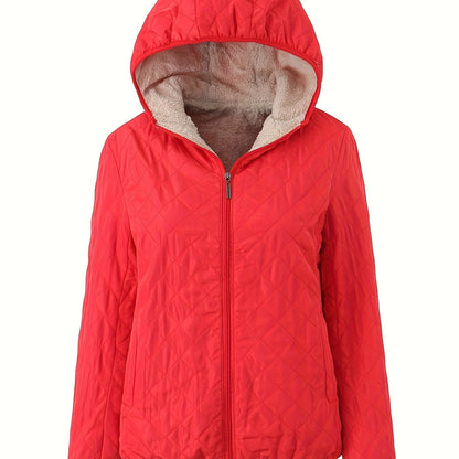 Veste Doudoune Capuche Femme Fermeture Éclair