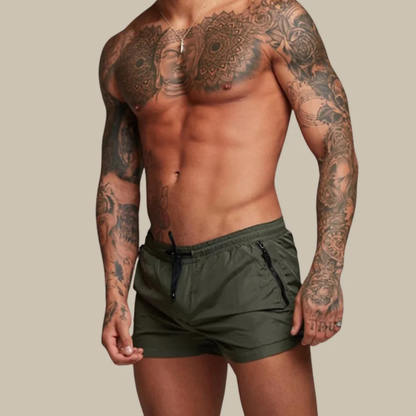 Short de Bain Homme Design avec Ceinture Élastique
