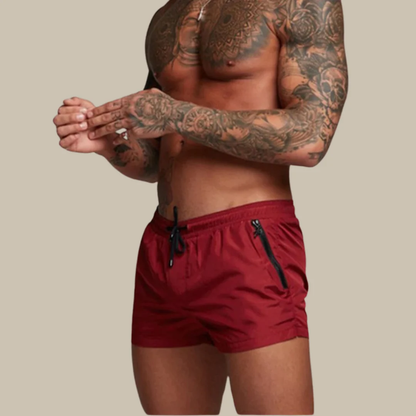 Short de Bain Homme Design avec Ceinture Élastique