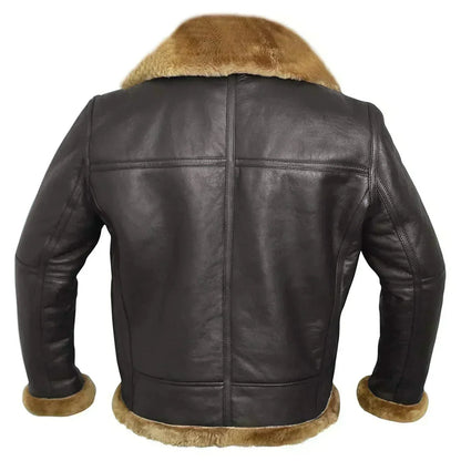 Veste Cuir d'Agneau Coupe Structurée Confort