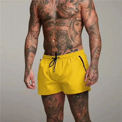 Short de Bain Homme Design avec Ceinture Élastique