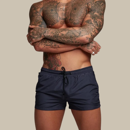 Short de Bain Homme Design avec Ceinture Élastique