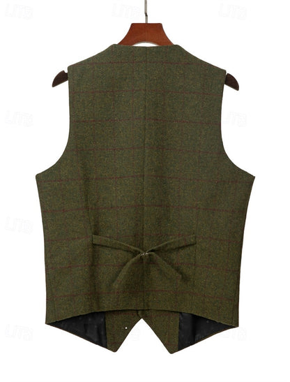 Gilet À Carreaux Pour Homme | Sans Manches