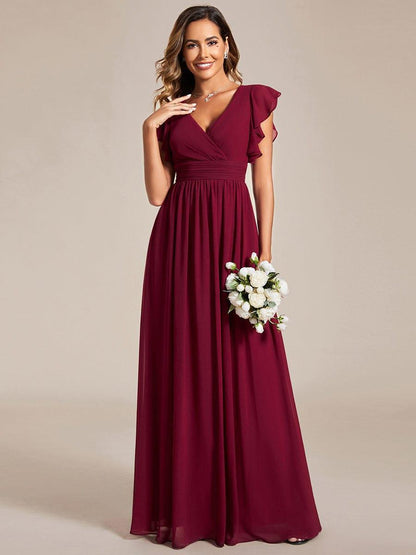 Robe Longue Femme en Mousseline Dos Ouvert Coupe Élégante