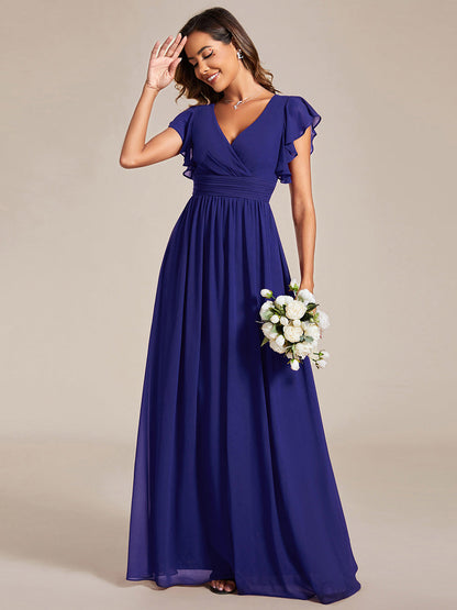 Robe Longue Femme en Mousseline Dos Ouvert Coupe Élégante