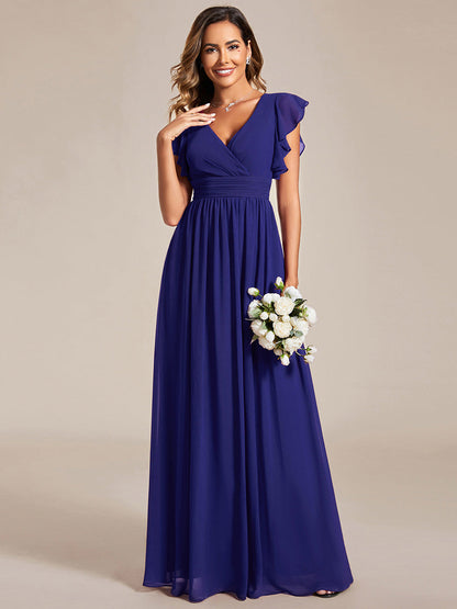 Robe Longue Femme en Mousseline Dos Ouvert Coupe Élégante