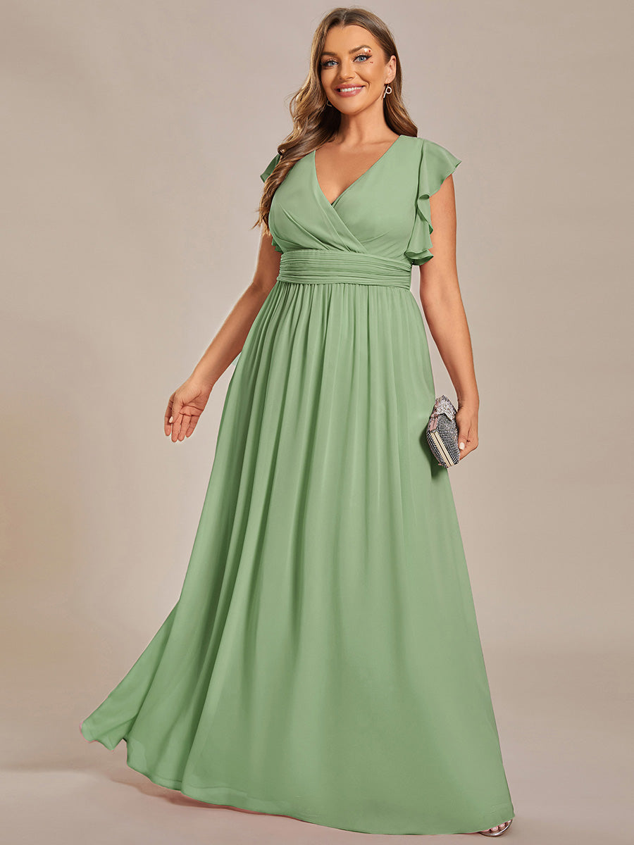 Robe Longue Femme en Mousseline Dos Ouvert Coupe Élégante