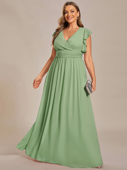 Robe Longue Femme en Mousseline Dos Ouvert Coupe Élégante