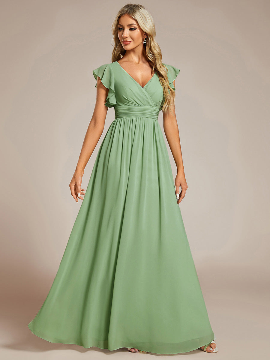Robe Longue Femme en Mousseline Dos Ouvert Coupe Élégante