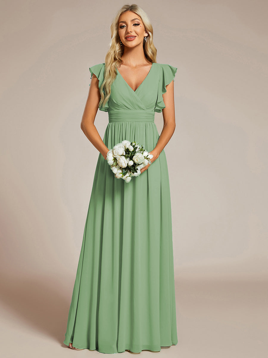 Robe Longue Femme en Mousseline Dos Ouvert Coupe Élégante