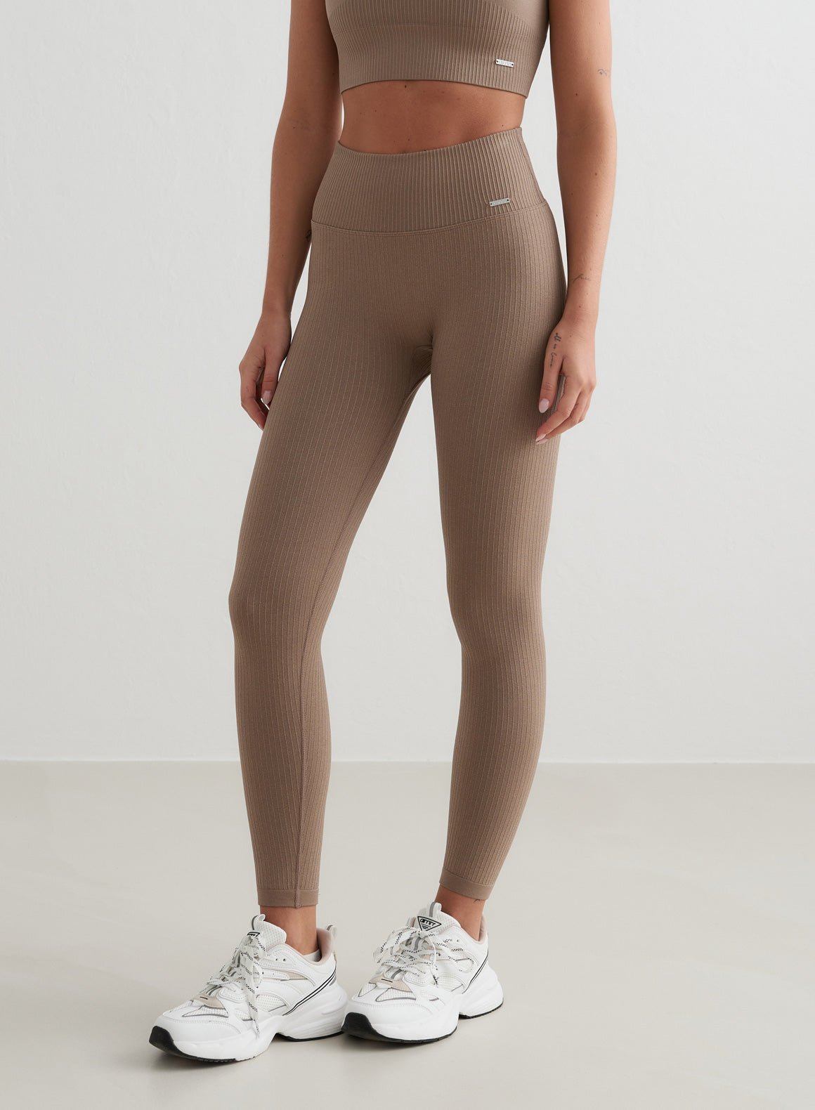 Leggings sans couture effet brillant