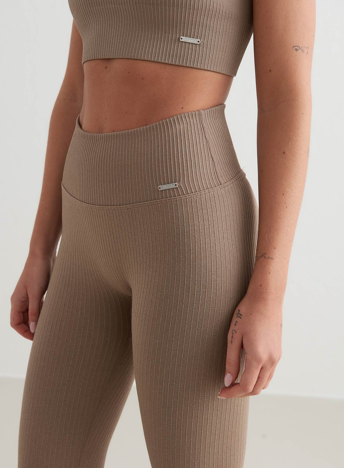 Leggings sans couture effet brillant