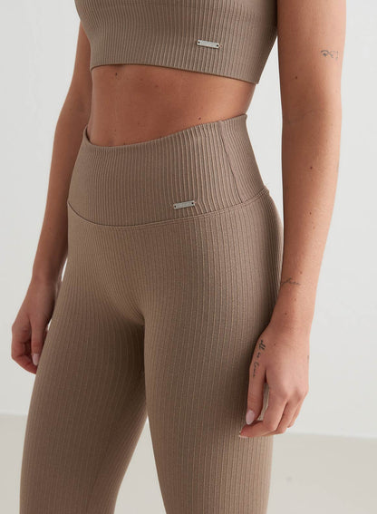Leggings sans couture effet brillant