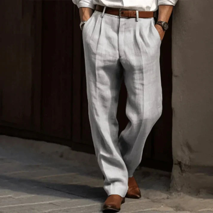 Pantalon Homme à Rayures Fines et Élégant - PanierRoyale