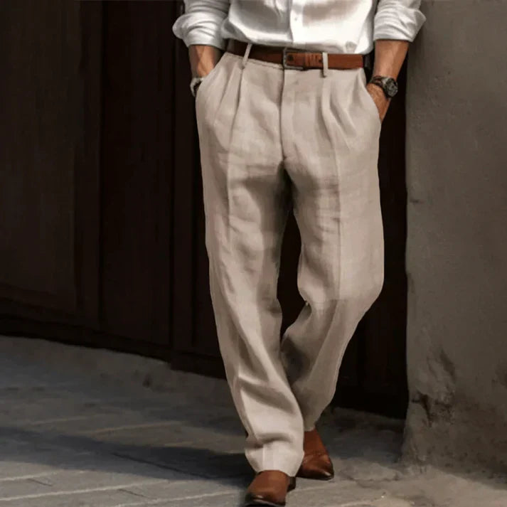 Pantalon Homme à Rayures Fines et Élégant