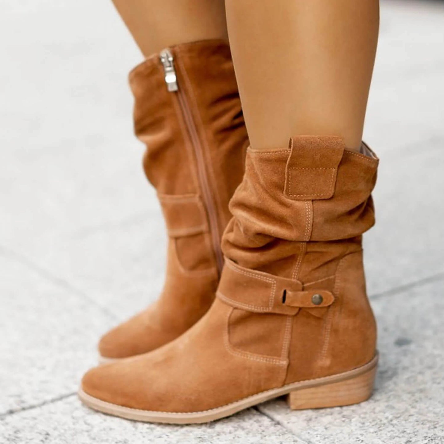 Bottine Cuir Souple et Élégante pour Femme