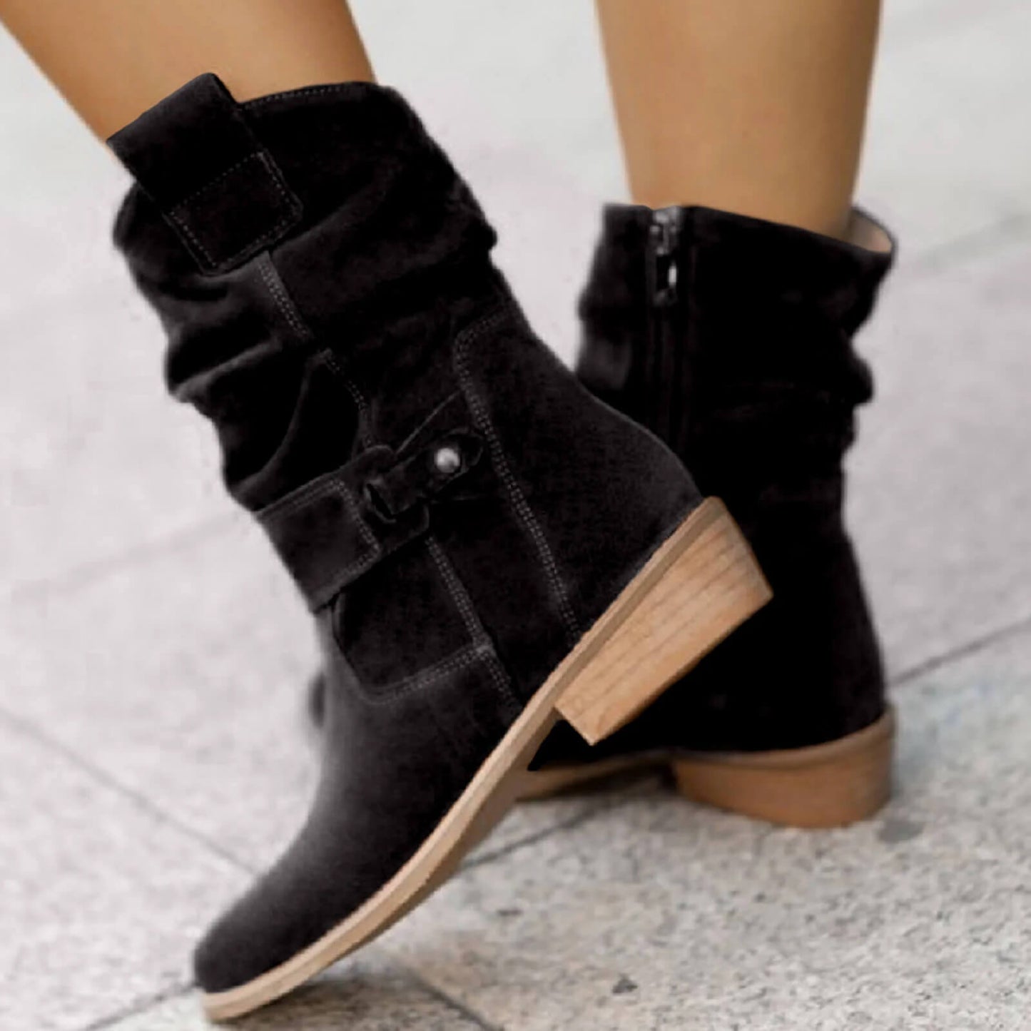 Bottine Cuir Souple et Élégante pour Femme