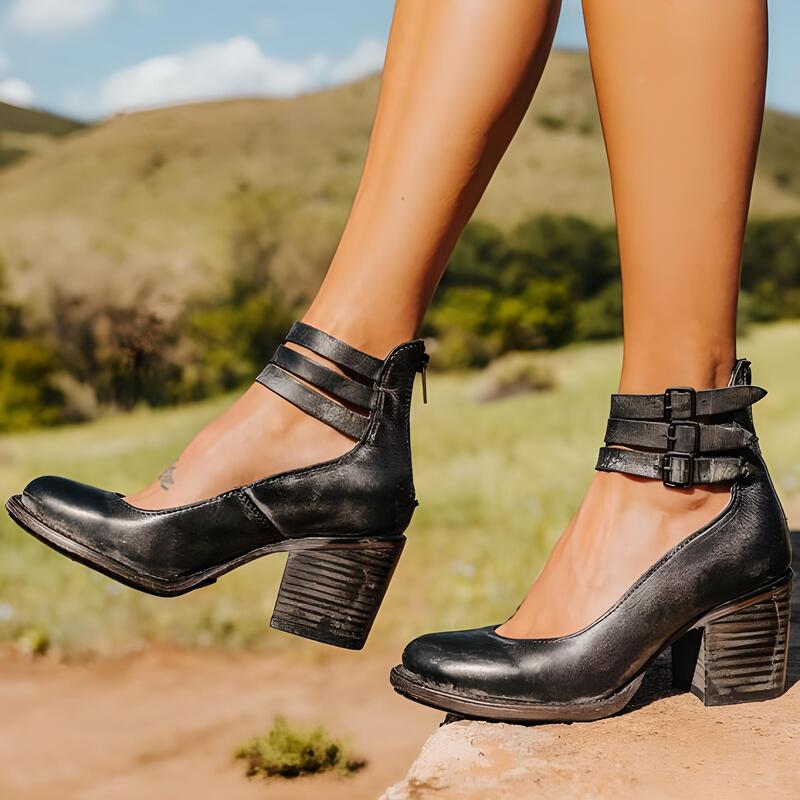 Chaussures Talons Hauts Femmes en Cuir Écologique Confortables - PanierRoyale