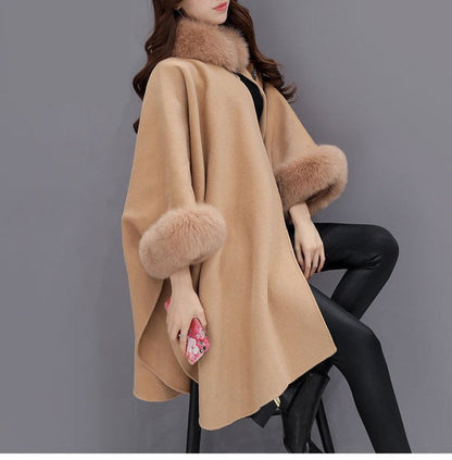 Manteau Femme Hivernale à Capuche Doux et Chaud avec Fermeture Éclair