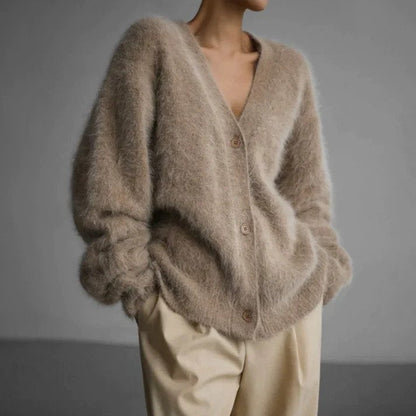 Gilet Femme Élégant - Gilet Tricoté Doux Manches Longues Hiver - PanierRoyale