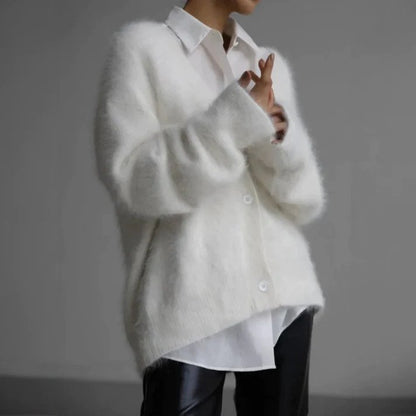 Gilet Femme Élégant - Gilet Tricoté Doux Manches Longues Hiver