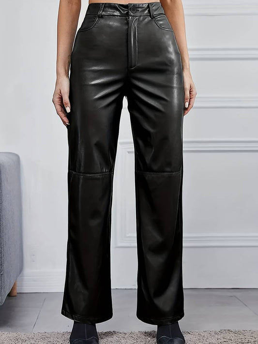 Pantalon Cuir Féminin Chic et Élégant - BerlinGlamour