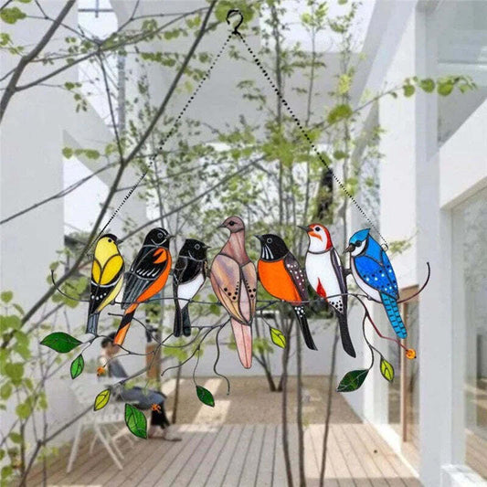 Décoration Oiseau En Céramique Colorée pour Extérieur - PanierRoyale