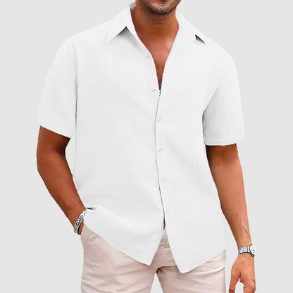 Chemise Homme Waffel Confortable et Élégante