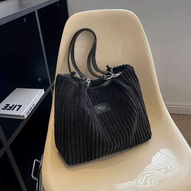 Sac cabas Femme Similicuir Texturé Anse Chaîne