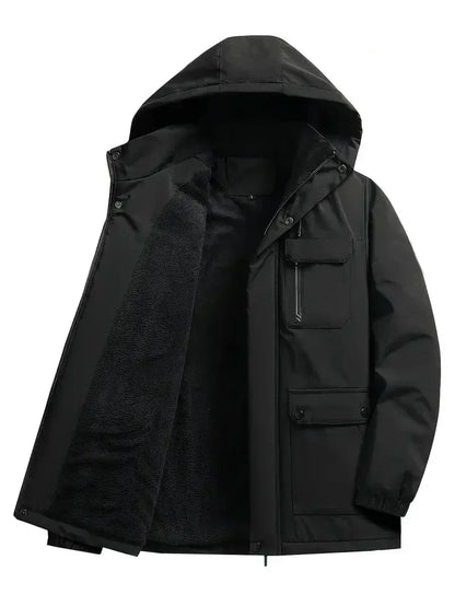 Veste imperméable homme hiver chaud et étanche