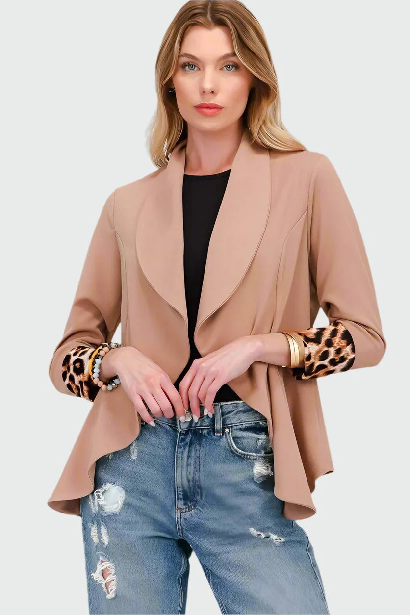 Blazer Femme à Motifs Animés Élégant - PanierRoyale