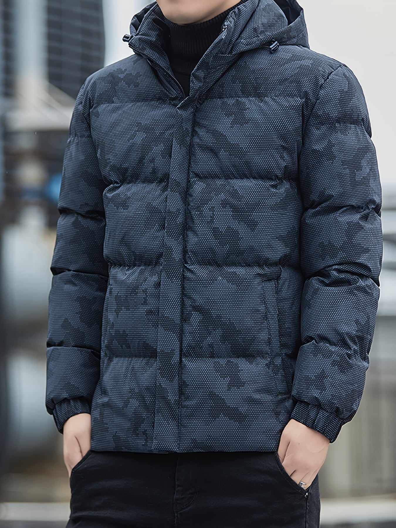 Veste Hiver Chaude et Imperméable à Capuche
