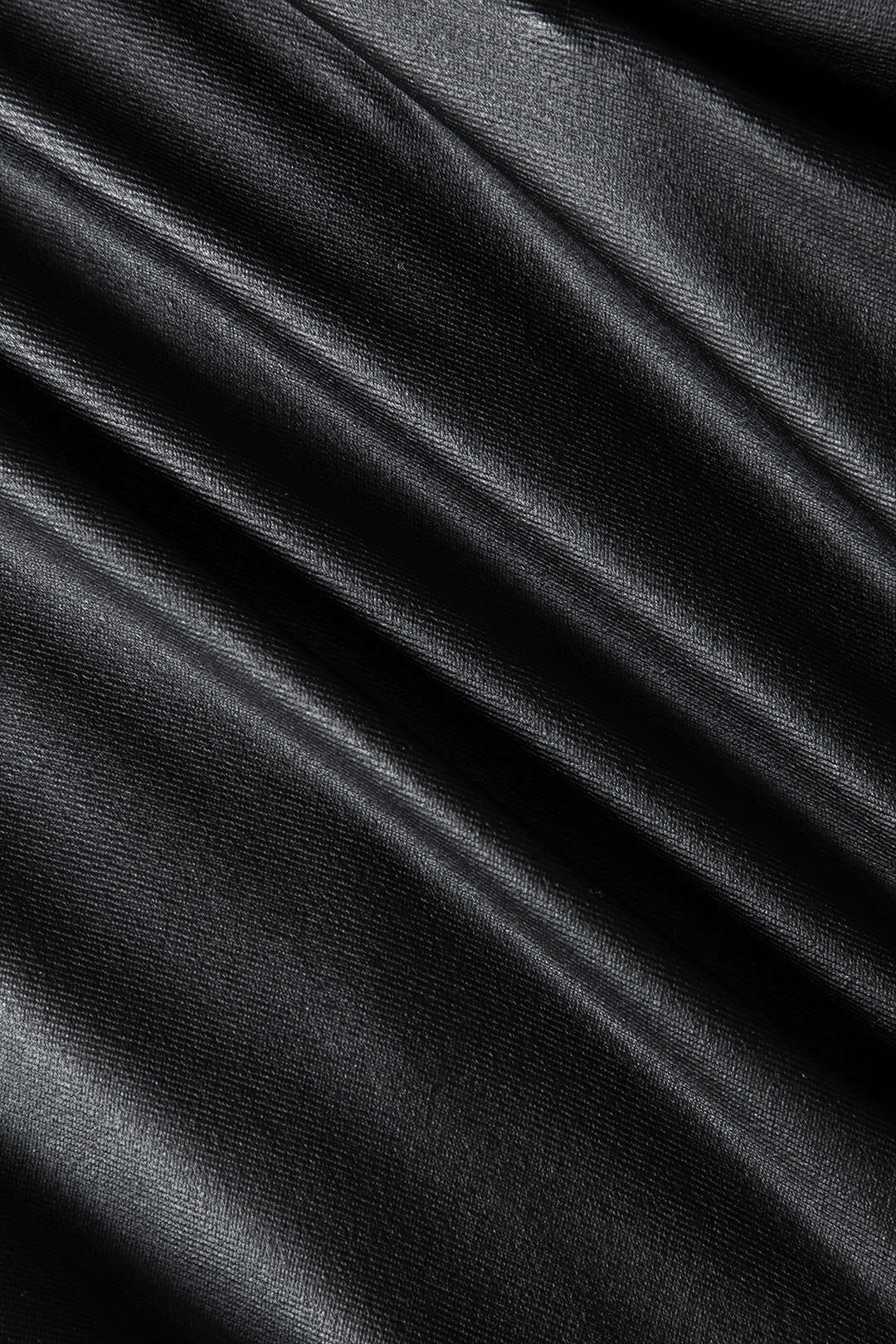 Rock Court en Cuir Imitation Asymétrique Décolleté