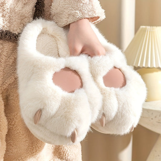 Chaussons Chat Peluche Chauds et Confortables - PanierRoyale