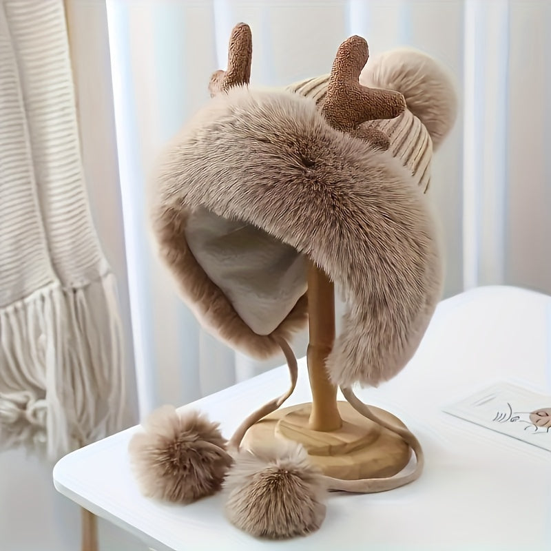 Chapeau Hiver Rouge et Festif en Laine