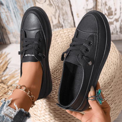 Chaussures Orthopédiques Femme Cuir Lacets Confortables