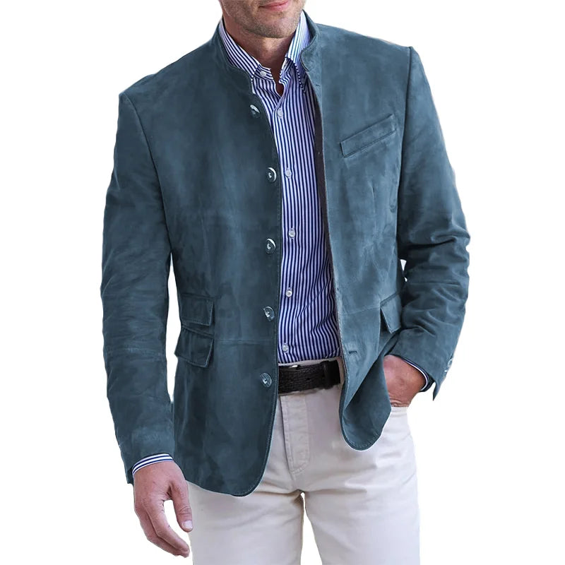 Veste Homme Classique en Coton pour Mi-Saison